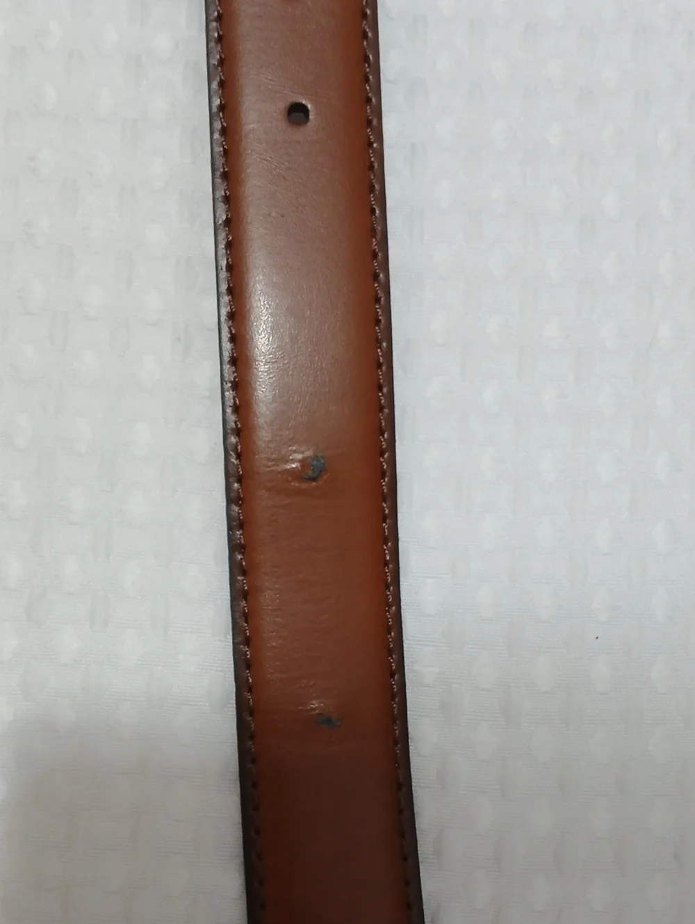 Men's Full Grain Italian Leather Classic Cognac Brown Belt 46/115